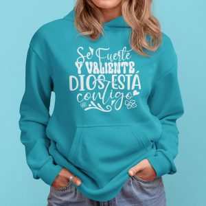 50 hermosos diseños cristianos Se fuerte y valiente, Dios está contigo PNG, SVG, EPS, AI, CDR, JPG Para estampar, sublimar camisetas, remeras, playeras (12)