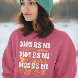 Dios es mi calma, Dios es mi alegría - Diseño cristiano - Para imprimir camisetas, tazas, stickers, carteles, remeras, sudaderas - PNG, JPG, SVG, AI, CDR, EPS y D (7)